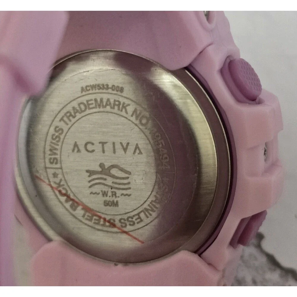 Activa X Invicta Digital Essentials Lady Watch 46mm Pink Purple ACW533-008 New